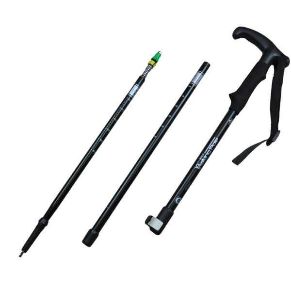 Custom adjustable pole tips walking t-handle aluminium  hiking t sticks - Image 6