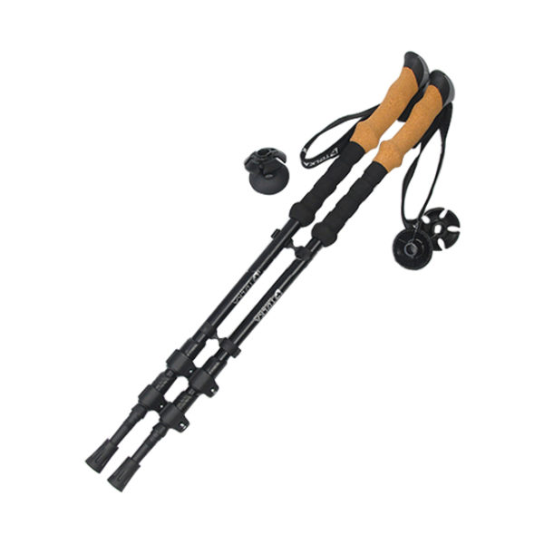 Lightweight carbon fiber telescopic trekking pole, carbon shaft, 100% carbon fiber walking poles