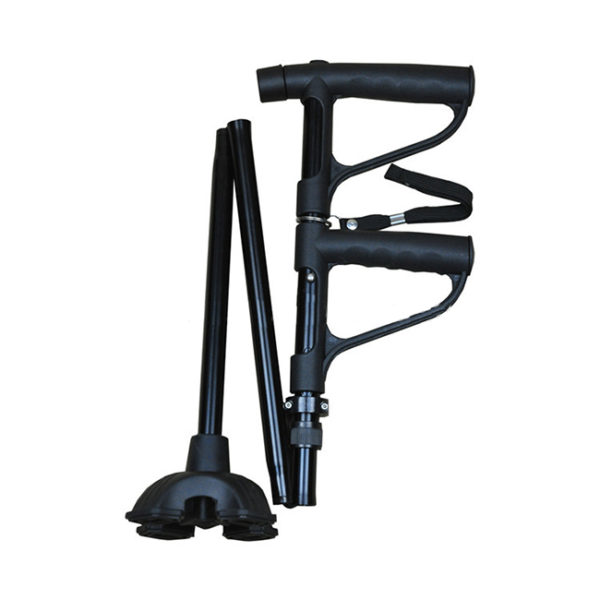 GS Approved aluminum telescopic crutch, walker crutch, elderly people walking stick with led light