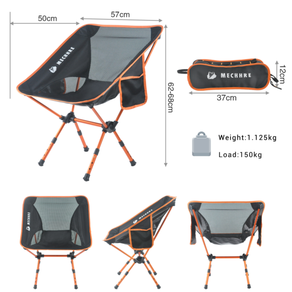 Cheap Beach Chair Comfortable Moon Chair Folding Lawn Camping Chair With Carry Bag - Image 2