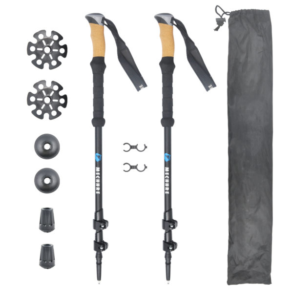 Custom carbon alpenstock trekking poles carbon fiber trekking pole cork