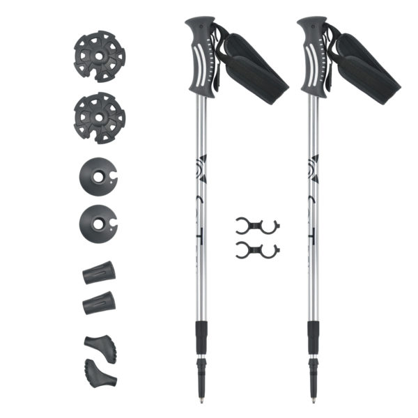 Custom walking poles resistance hiking adjustable alpenstock trekking trail poles