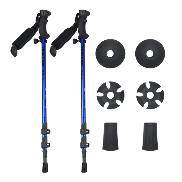 Custom high quality hiking pole aluminum hiking poles carbon trekking poles for walking or trekking