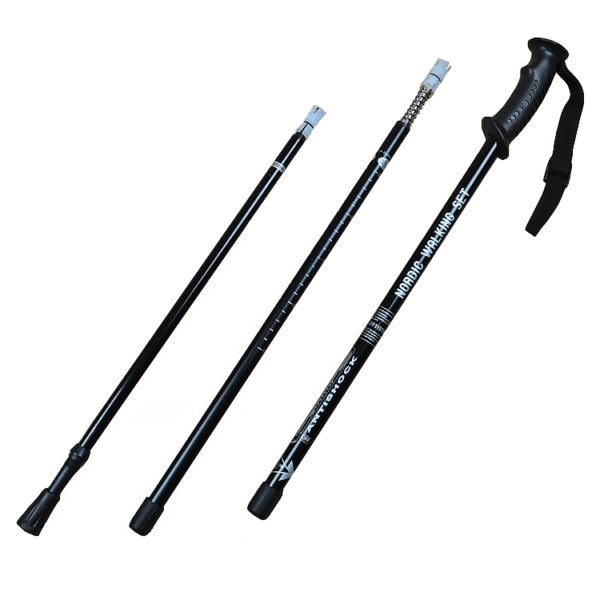 Hot sale PP handle trekking pole, retractable walking stick, plastic walking stick - Image 2