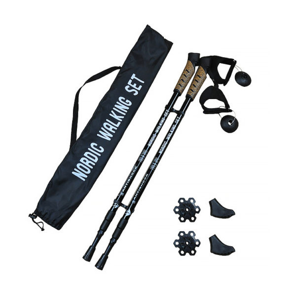 Customized High quality inflatable walking stick, anti-shock walking trekking poles, hiking sticks pair - Image 2