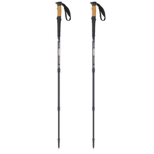 3 section internal lock carbon fiber  trekking poles hiking cane walking stick - Image 3