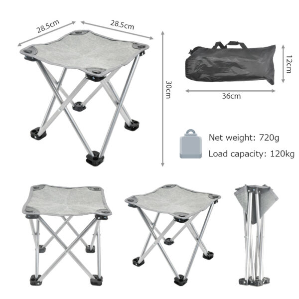 Metal Camping Stool - Image 4