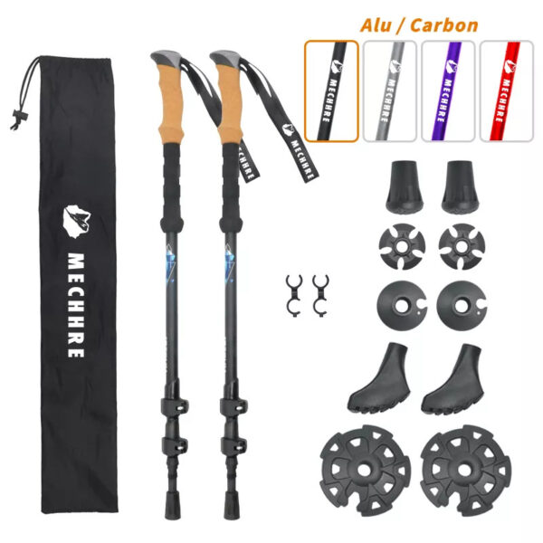 Ultralight Carbon Fiber Trekking Poles